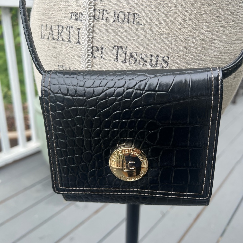 Liz Claiborne Black Crossbody Bag - Picture 10 of 12